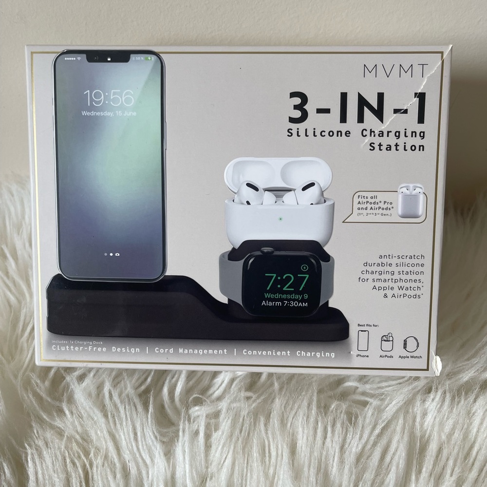 3 in 1 silicon charging station